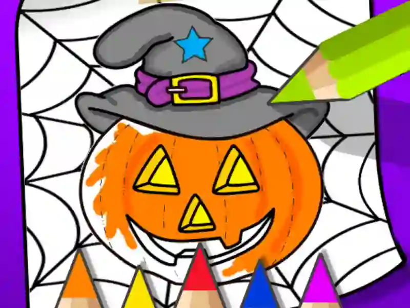 Peli Halloween Coloring Book verkossa