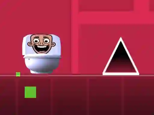 Peli Geometry Dash Skibidi Toilet verkossa