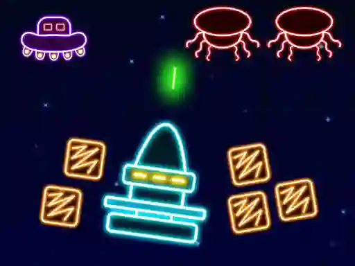 Peli Neon Invaders verkossa