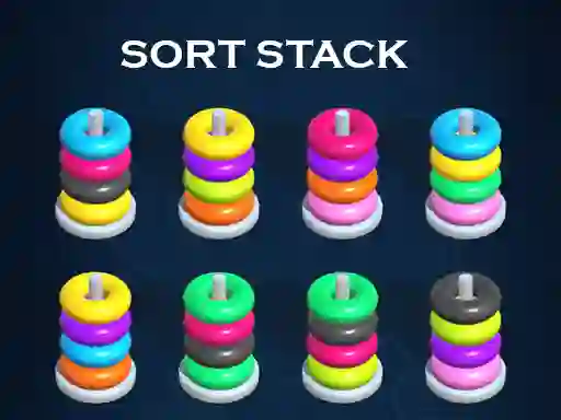 Peli Sort Stack color Hoop Game verkossa