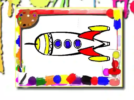 Peli Rockets Coloring Book verkossa