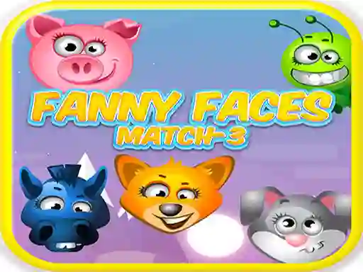 Peli Funny Faces Match-3 verkossa