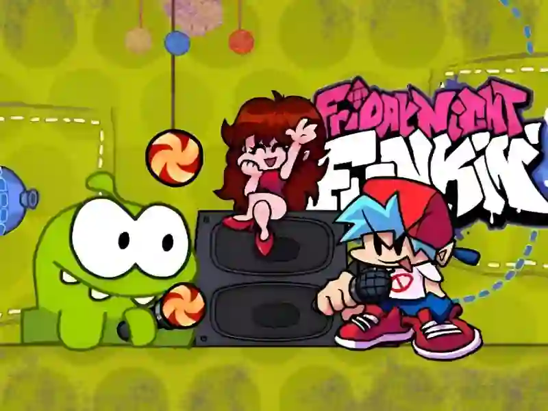 Peli Friday Night Funkin VS Om Nom from Cut The Rope verkossa
