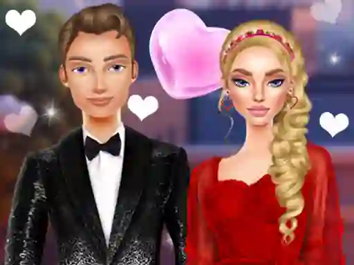 Peli Valentine's Day Couple Date verkossa