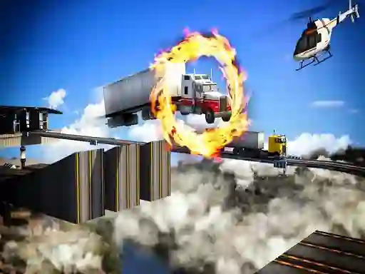 Peli Impossible Truck Driving Stunt Track Parking verkossa