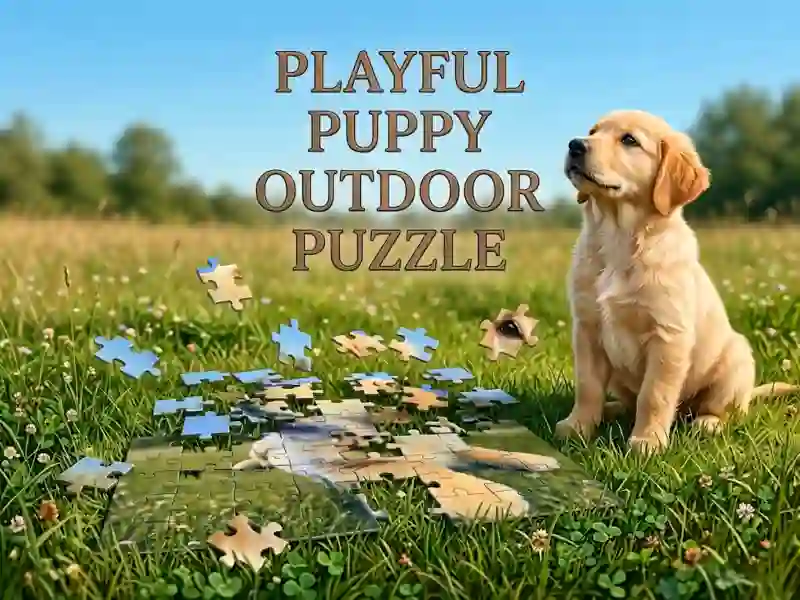 Peli Playful Puppy Outdoor Puzzle verkossa