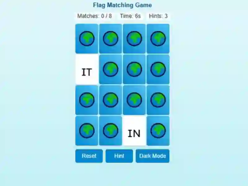Peli Memory Match Flag Edition verkossa