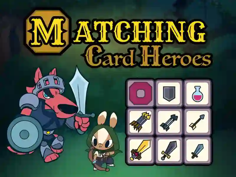 Peli Matching Card Heroes verkossa