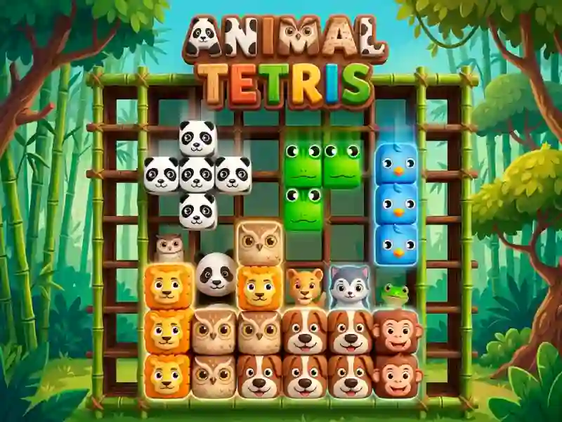 Peli Animal Tetris verkossa