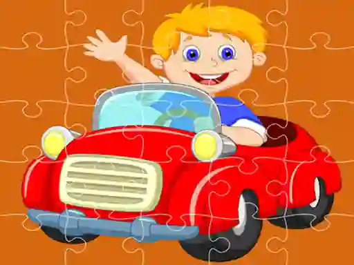 Peli Pedal Cars Jigsaw verkossa