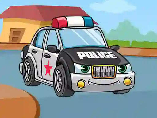Peli Police Cars Jigsaw verkossa