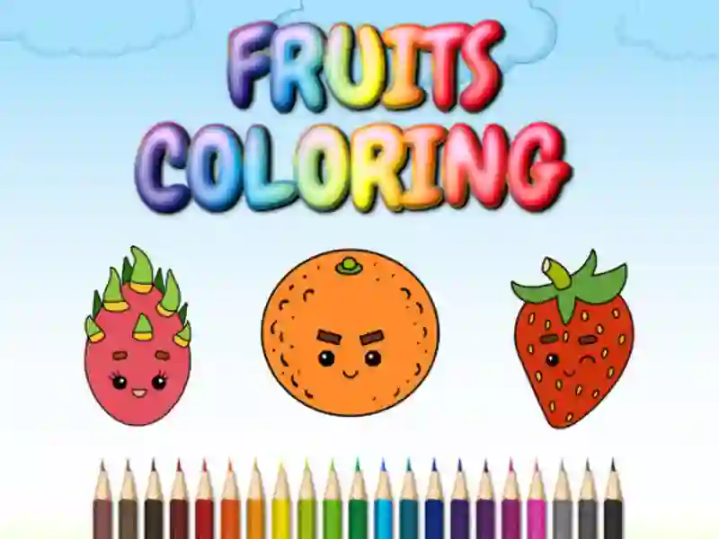 Peli FRUITS COLORING verkossa