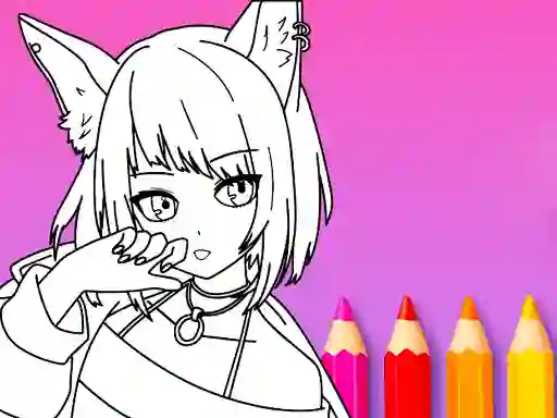 Peli Anime Manga Coloring Book verkossa