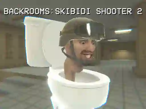 Peli Backrooms: Skibidi Shooter 2 verkossa