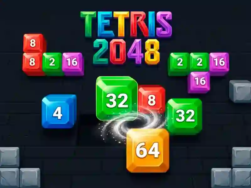 Peli Tetris 2048 verkossa