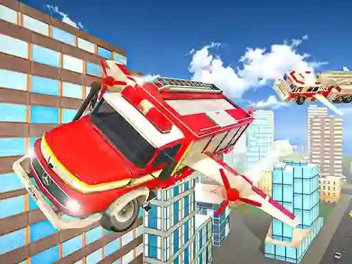 Peli Flying Fire Truck Driving Sim verkossa