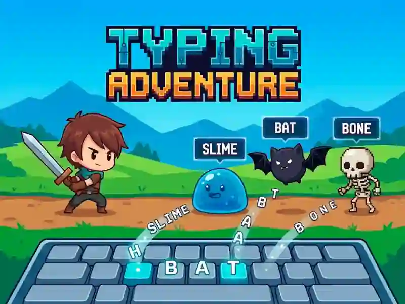 Peli Typing Adventure verkossa
