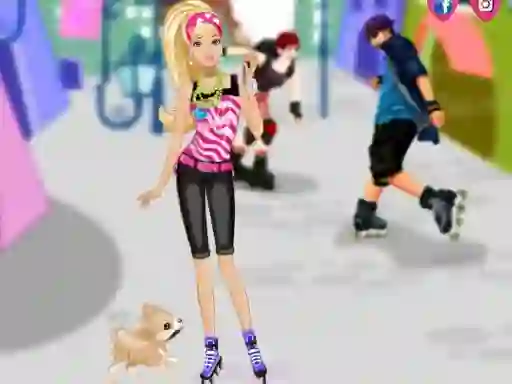 Peli Barbie on roller skates verkossa
