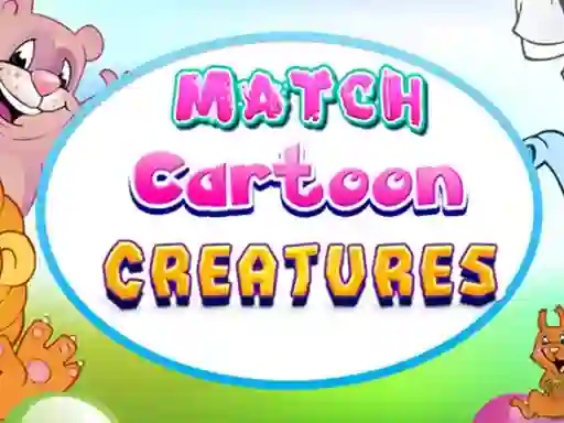 Peli Match Cartoon Creatures verkossa