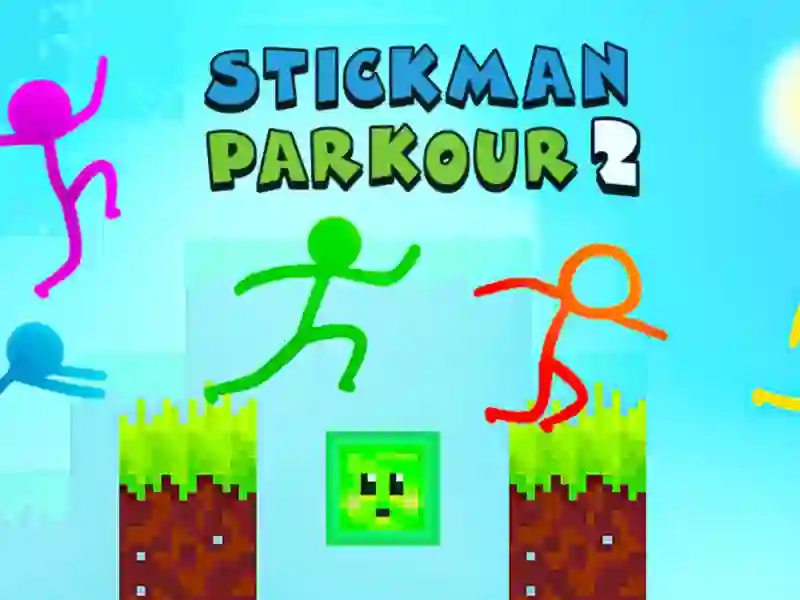 Peli Stickman Parkour 2 verkossa