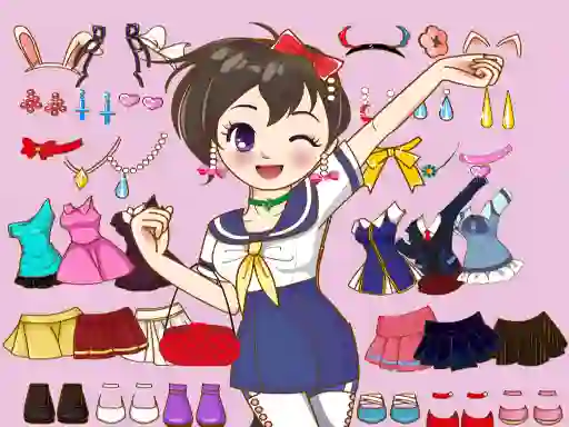 Peli Anime Dress Up Mania verkossa