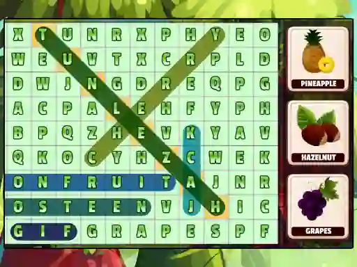 Peli Word Search Fruits verkossa