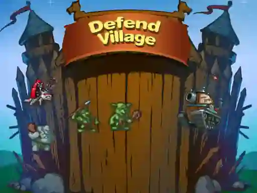 Peli Defend Village verkossa