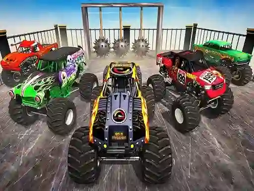 Peli Monster Truck Impossible Stunt Track verkossa