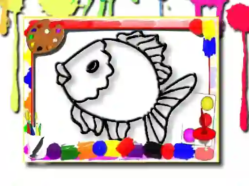 Peli Fish Coloring Book verkossa