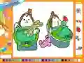 Peli Online coloring baby twins verkossa