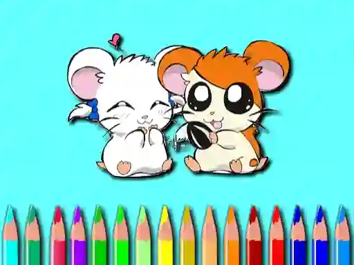 Peli Hamster Coloring Book verkossa