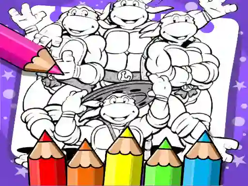 Peli Ninja Turtle Coloring Book verkossa