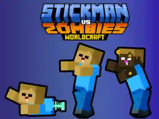 Peli Stickman vs Zombies WorldCraft verkossa