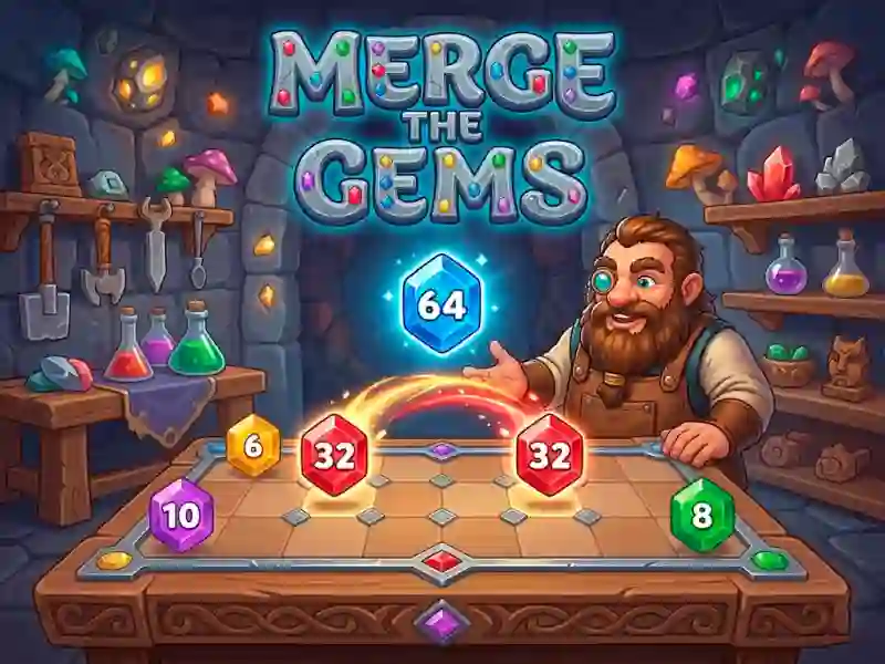 Peli Merge the Gems verkossa