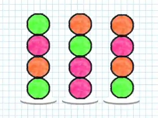 Peli Ball Sort Paper Note verkossa