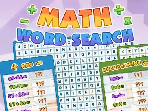 Peli Math Word Search verkossa