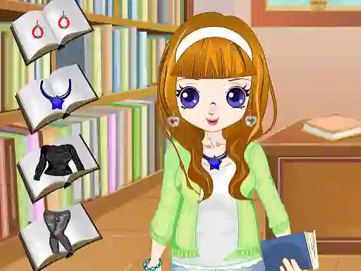 Peli Library Girl Dressup verkossa