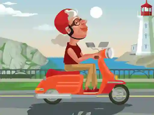 Peli City Scooter Ride Coloring verkossa