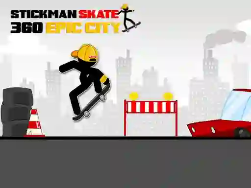 Peli Stickman Skate 360 Epic City verkossa