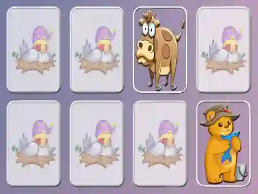 Peli Animals Cards Match memory game verkossa