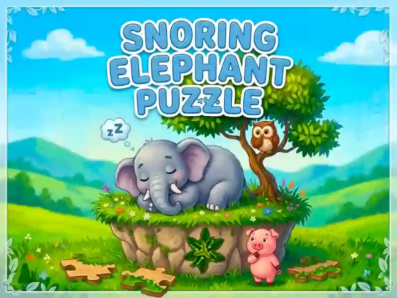 Peli Snoring Elephant Puzzle verkossa
