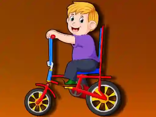 Peli Cartoon Bike Jigsaw verkossa