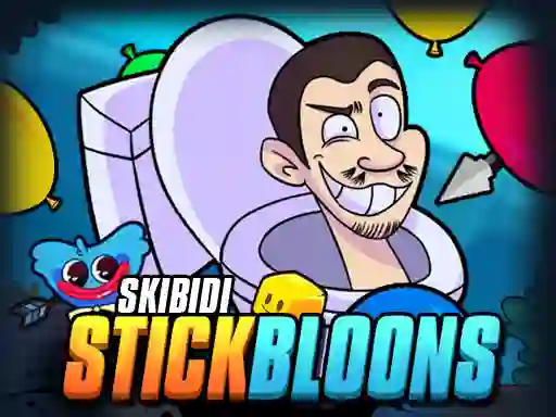 Peli Skibidi Stick Bloons verkossa