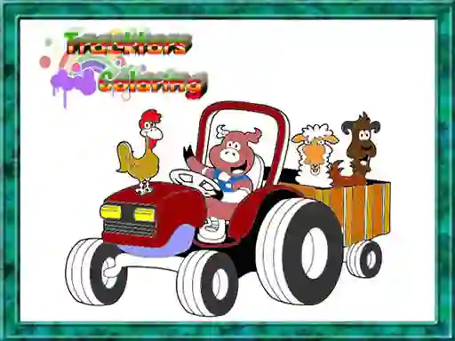 Peli Tractor Coloring Pages verkossa