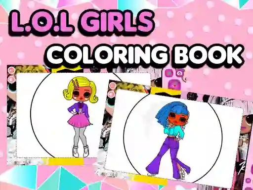 Peli L.O.L OMG Girls Coloring Book verkossa