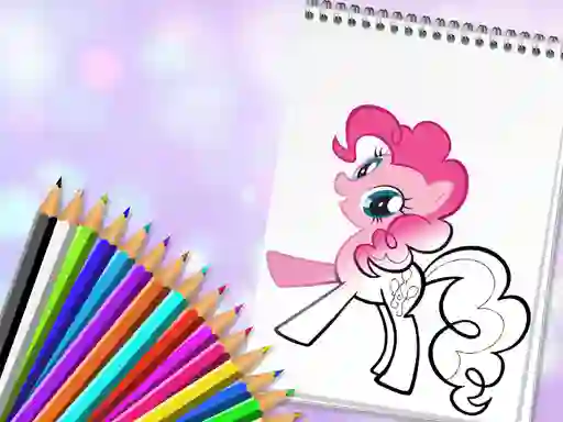 Peli Cute Pony Coloring Book verkossa