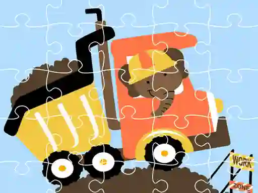 Peli Dumper Trucks Jigsaw verkossa