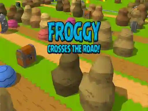 Peli Froggy Crosses The Road! verkossa