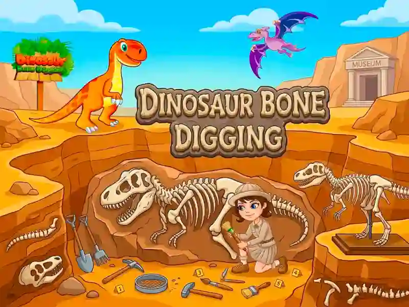 Peli Dinosaur Bone Digging verkossa