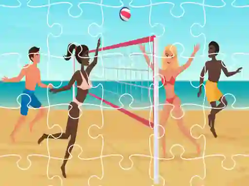 Peli Beach Volleyball Jigsaw verkossa